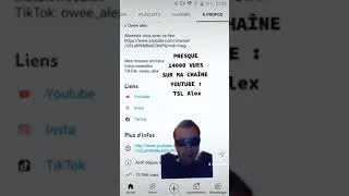 Miniature : Presque 14000 vues sur la chaîne 👍😊