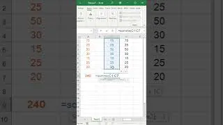 Miniature : Formule SOMME.  Comment faire une somme sur Excel #excel #exceltips #tutorial