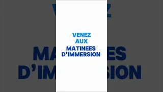 Miniature : ⭐️ Matinées d’immersion ⭐️