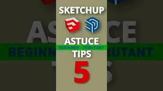 Miniature : TIPS 5 - ASTUCE N°5 #court #sketchup #tutoriel #gratuit #gratuit