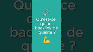 Miniature : Qu’est ce qu’un backlink de qualité ? 🔗#seo #referencementnaturel #twaino