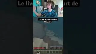 Miniature : Le live le plus court de l’histoire 🤣#drôle #gaming #minecraft #stream