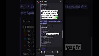 Miniature : Rejoins la communauté francophone Grow A Garden 2 ! #discord #growagarden2 #roblox #stock #trades