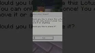 Miniature : So i remade the lotus item from doors in minecraft #minecraft (NO MODS)