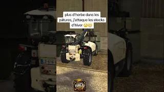Miniature : plus d'herbe 😬 🐖LA FERME ISOLÉE🐓  #farmingsimulator25 #fs25 #farming