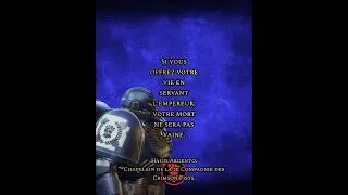 Miniature : Citation de Hauis Argento Chapelain de Crimson Fist.
