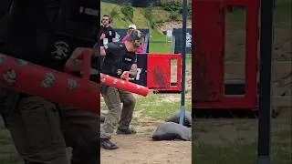Miniature : Tactical games Poland 2026 🇵🇱 Stage 6 = Toc toc 😁 #tirsportif #police #crossfit #contractor #shorts