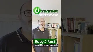 Miniature : Ruby 2 rust : 3. Les différences du code #opensource #dev #coder #rust #ruby