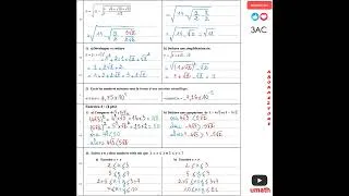 Miniature : Correction de l'examen local n°1 niveau 3AC