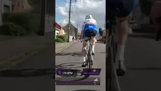 Miniature : 45 KM/H EN BOSSE 😱 #pelotonbike #cycling #cyclisme #cyclingroad #velo #sprint #placement #shorts