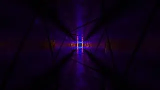 Miniature : Voler dans un tunnel avec des lumières fluorescent #illustration #animation4k