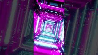 Miniature : Animation 3D – Tunnel Futuriste Abstrait Infini
