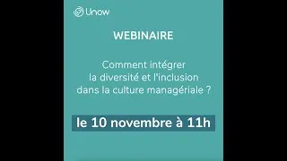 Miniature : Présentation webinaire - Diversité, inclusion & culture managériale