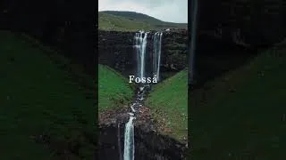 Miniature : La cascade de Fossa, aux Îles Féroé #faroeislands #shortvideo #waterfall #ilesferoe #dronecinematic