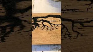 Miniature : Deco van aménagé, figures de Lichtenberg sur du chêne massif #fourgon #van #vanaménagé #vanlife
