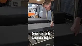 Miniature : La conversion de la banquette-peigne Exokit dans un van Homad