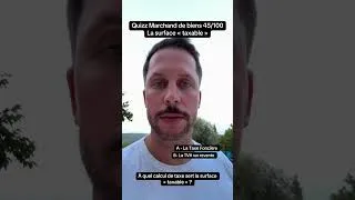 Miniature : 👉 Quizz Marchand de biens 45/100 - La surface taxable