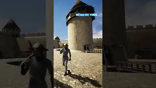 Miniature : Reconstitution de la forteresse du Louvre au 13ème siècle !