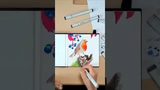 Miniature : Timelapse Dessin!  #copic  #shorts