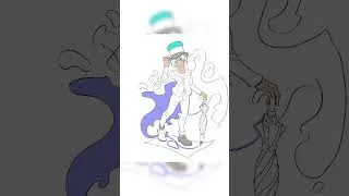 Miniature : Si les copic sketch étaient un personnage?!  #copic  #timelapse #procreate #characterdesign #shorts