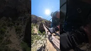 Miniature : La passerelle de la #viaferrata de Roc Aventure - Les gorges de la Durance.