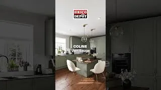 Miniature : Meuble de cuisine Coline vert sauge à prix bas - Brico Dépôt