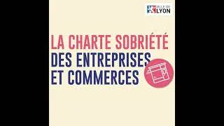 Miniature : Plan de Sobriété de la Ville de Lyon - Charte de sobriété des commerces et entreprises