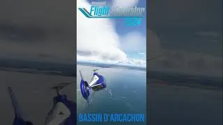 Miniature : Sur le trait de côte en hélico - Bassin d'Arcachon - MSFS 2024