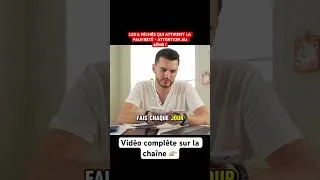 Miniature : LES 6 PÉCHÉS QUI ATTIRENT LA PAUVRETÉ - ATTENTION AU 6ÈME !