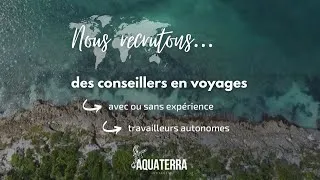 Miniature : Voyages Aqua Terra recrute des conseillers en voyages!