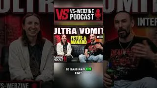 Miniature : Tu penserais quoi d'ULTRA VOMIT si tu étais pas dans le groupe ? La réponse de Manard ! #shorts