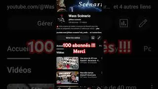 Miniature : 100 abonnés !!! Merci