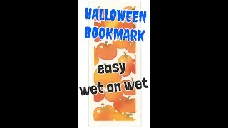 Miniature : Halloween Watercolor Bookmarks Part 2 #Shorts