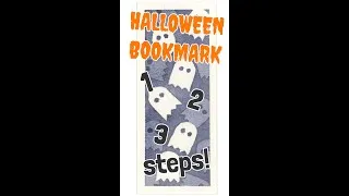 Miniature : 3 Easy Steps! - Halloween Bookmark Idea! #Shorts