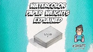 Miniature : Watercolor Paper Weights Explained #Shorts