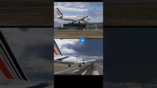 Miniature : 🔥 A320 Air France atterrit à NICE 🇫🇷 vues impressionnantes ! 😱😍 #shorts