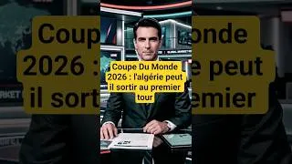 Miniature : Coupe Du Monde 2026 : l'algérie peut il sortir au premier tour #shorts #viral #coupedumonde2026