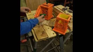 Miniature : Jack O'lantern #shorts #diy #halloween #woodworking