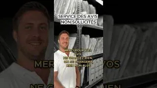 Miniature : SERVICES DES AVIS NON SOLLICITÉS