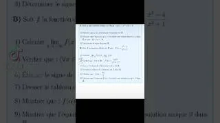 Miniature : très intéressant sujet sur les fonctions numériques 2 bac pc et svt #mathématiques  #yazikomaths