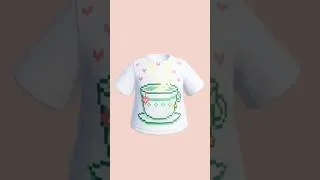 Miniature : Heartopia Speed Pixel Art Outfit ☕🌸🧵