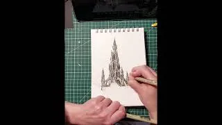 Miniature : Scott monument à l'encre