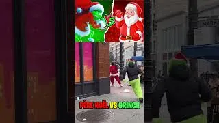 Miniature : PÈRE NOËL VS GRINCH 🎅🏻 QUI GAGNE? #Shorts