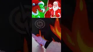 Miniature : PÈRE NOËL VS GRINCH 🎅🏻 QUI GAGNE? #Shorts
