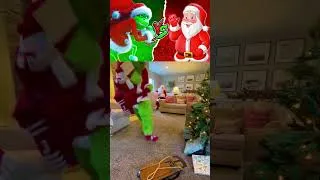 Miniature : PÈRE NOËL VS GRINCH 🎅🏻 QUI GAGNE? #Shorts