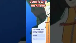 Miniature : sondage baruto et boruto