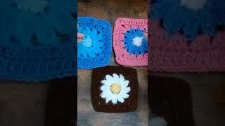 Miniature : Tuto facile carré granny fleur