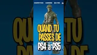 Miniature : Quand tu passes de PS4 à PS5. #ps5 #fortnite #robbieneji #bug #mdr #share