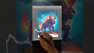 Miniature : Reveal de mon dessin ( WIP ) Taurus du zodiaque !