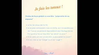 Miniature : [Phase 2] Faire sa programmation pour vivre une année scolaire sereine